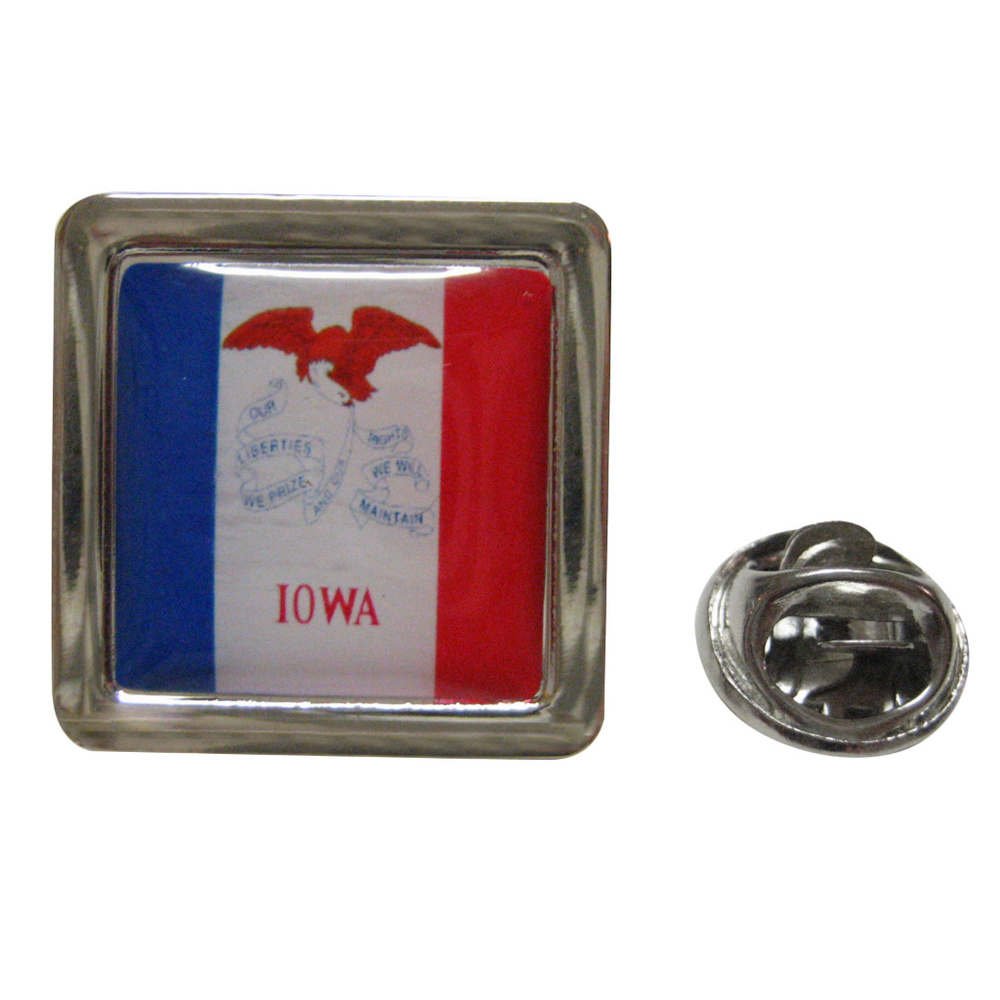 Iowa Flag Design Lapel Pin
